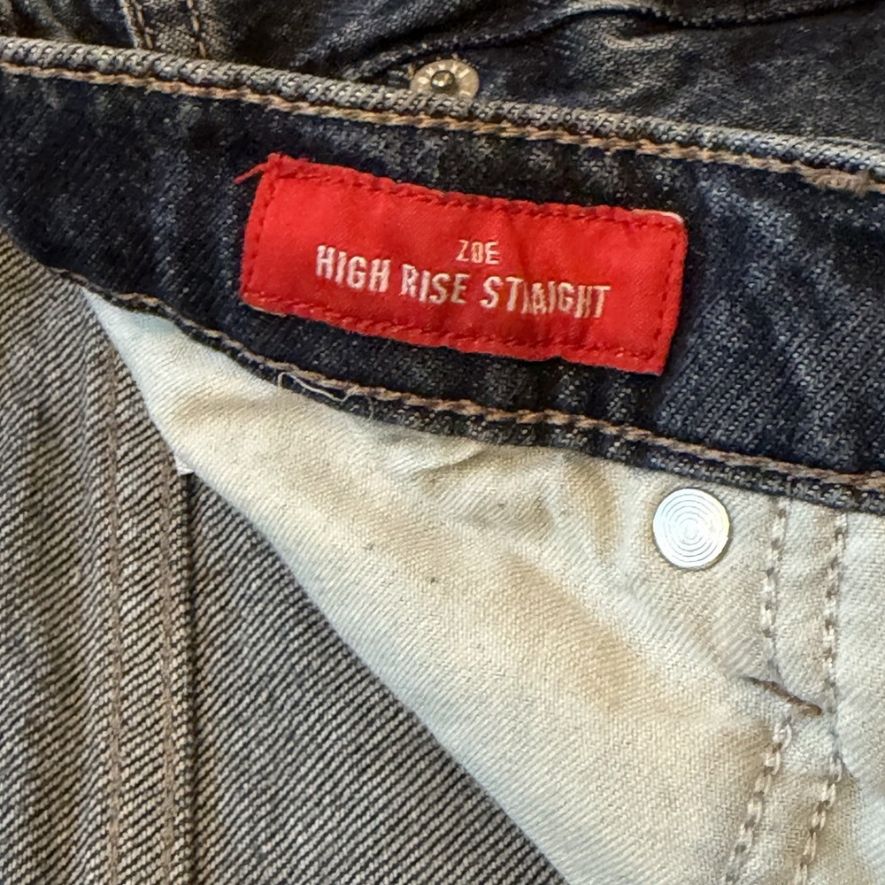 LUCKY BRAND Jeans ZOE High Rise Straight Leg Medium Wash Denim Women's 10/30L - Picture 6 of 16